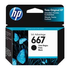HP - Tinta 667 Black Ink Cartridge