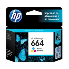 HP - Tintas 664 Tricolor Ink Cartridge