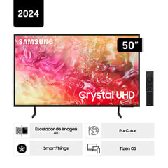 SAMSUNG - Televisor 50'' Crystal UHD 4K UN50DU7000GXPE