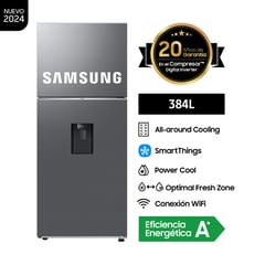 SAMSUNG - Refrigeradora Samsung TMF 384L Silver con Dispensador