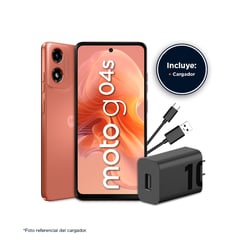 MOTOROLA - Smartphone G04S 4Gb+128Gb Naranja Amanecer