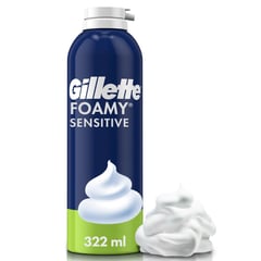GILLETTE - Espuma de Afeitar para Piel Sensible Foamy 322 ml