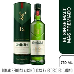 GLENFIDDICH - Whisky 12 Años 750 mL