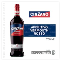 CINZANO - Vino Vermouth Rosso 15° 750 mL