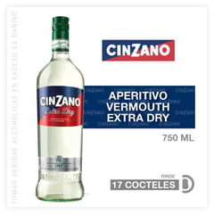 CINZANO - Vino Vermouth Dry 18° 750 mL
