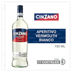 CINZANO - Vino Vermouth Blanco 750 mL