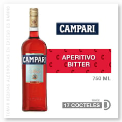 CAMPARI - Licor Bitter 750 mL