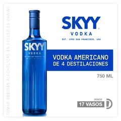 SKYY VODKA - Skyy Vodka 29° 750 mL