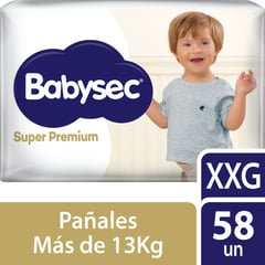 undefined - Pañal Babysec Super Premium XXG 58 und