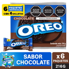 OREO - Oreo Sabor Chocolate Pack 6 Unidades