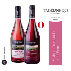 TABERNERO - Pack Vino Borgoña 750 mL + Vino Rosé 750 mL