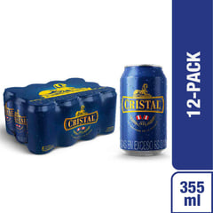 CRISTAL - Cerveza Cristal Lata Pack 12 Unidades 355 mL