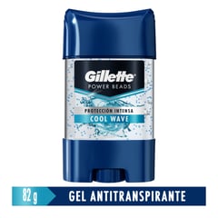 GILLETTE - Desodorante en Gel Power Beads Wave 82 g