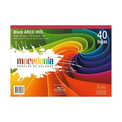 MACEDONIA - IMP BLK ARCOIRIS A4 80GR X 40H