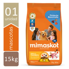 MIMASKOT - Comida para Perros Adultos Sabor Cordero 15 kg