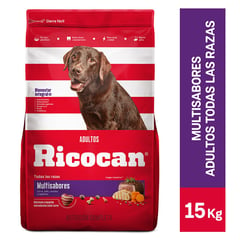 RICOCAN - Comida para Perros Ricocan Adultos Sabor Multisabores 15 kg