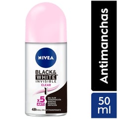 NIVEA - Desodorante Roll On Black & White Nivea 50 mL