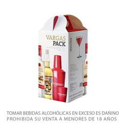 VARGAS - Pack Vargas Pisco 750 mL + Jarabe 700 mL + Shaker