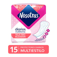 NOSOTRAS - Protectores Diarios Multiestilos 15 unidades