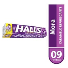 HALLS - Caramelos Sabor a Mora 12 Unidades