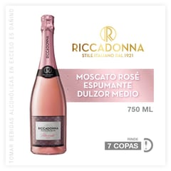 RICCADONNA - Espumante Moscato Rosé 750 mL