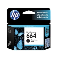 HP - Tintas 664 Black Ink Cartridge