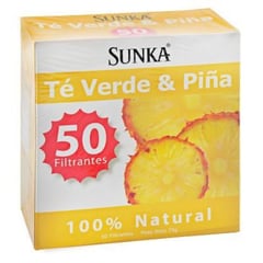 SUNKA - Té verde y piña - 50 filtrantes