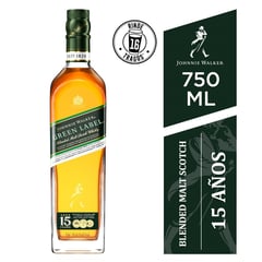 JOHNNIE WALKER - Whisky Johnnie Walker Green Label Botella 750 mL
