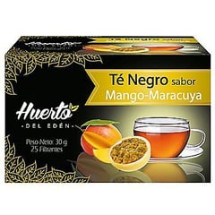 HUERTO DEL EDEN - Té negro de mango maracuyá Huerto del Edén 25 unidades