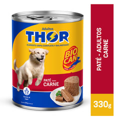 THOR - Comida húmeda para perros adultos sabor carne de 330 g