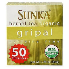 SUNKA - Té de hierbas orgánico gripal - 50 filtrantes