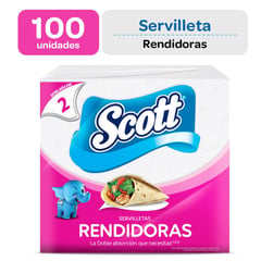 SCOTT - Servilletas Doblada en 2 100 unds