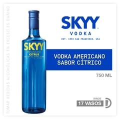 SKYY VODKA - Citrus Vodka Skyy 750 mL