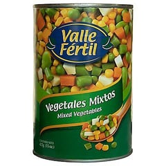 VALLE FERTIL - Vegetales mixtos en conserva de 425 g