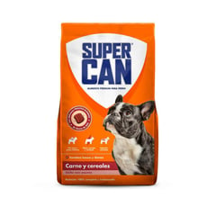 SUPERCAN - Comida para perros Supercan adultos pequeños sabor carne y cereales de 3 kg