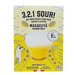 3 2 1 SOUR - Mix para Pisco Sour de Maracuyá sobre de 125 g
