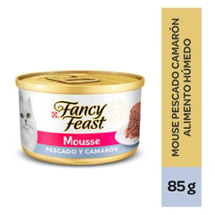 FANCY FEAST - Alimento húmedo para Gatos paté sabor pescado y camaron en lata de 85 gr