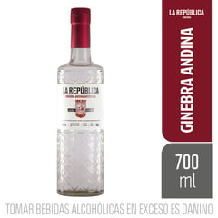 LA REPUBLICA - Gin La República Andino Cuatro Gallos 700 mL