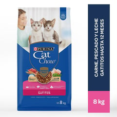CAT CHOW - Alimento para Gatos Gatitos en bolsa de 8 kg