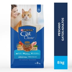 CAT CHOW - Alimento para Gatos Adulto sabor Pescado en bolsa de 8 kg