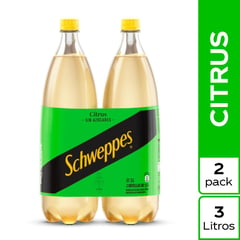 SCHWEPPES - Two Pack Gaseosa Schweppes Citrus 1.5 L