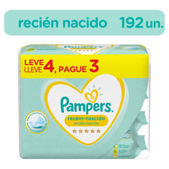 PAMPERS - Toallitas húmedas Pampers para recién nacidos 192 unidades