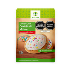 TOTTUS - Pre-mezcla de galleta de azúcar con grageas de colores