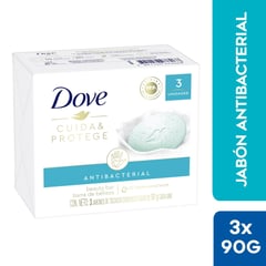 DOVE - Packx3 Jabón De Tocador Antibacterial Dove 90 g