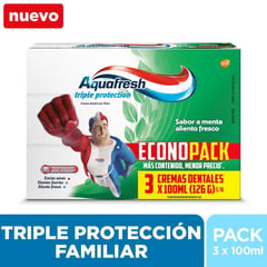AQUAFRESH - Packx3 Pasta Dental Aquafresh Triple Protection