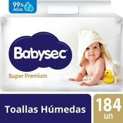 BABYSEC - Toallitas húmedas Super Premium Babysec de 184 unidades