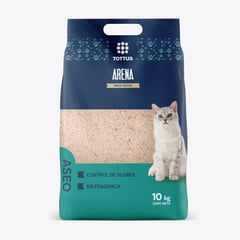 TOTTUS - Arena para gatos sin perfume de 10 kg