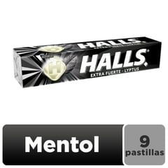 HALLS - Caramelos Duros Menta Extra Fuerte 9 Unidades