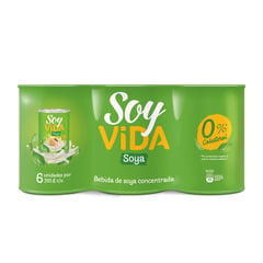 SOY VIDA - SixPack Bebida De Soya x 395 g