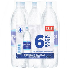 SAN CARLOS - Six Pack de Agua de 2.25 L